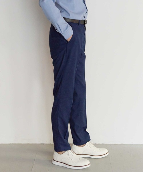 UNION STATION(ユニオンステーション)の「メランジスラックスパンツ【セットアップ対応】(スラックス・メンズ・グレー/ネイビー・L/M/S/LL)」の11枚目の写真