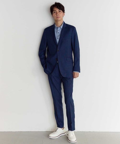 UNION STATION(ユニオンステーション)の「メランジスラックスパンツ【セットアップ対応】(スラックス・メンズ・グレー/ネイビー・L/M/S/LL)」の14枚目の写真