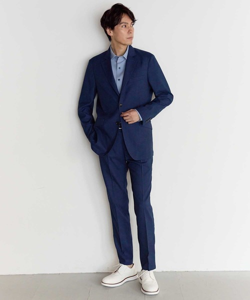 UNION STATION(ユニオンステーション)の「メランジスラックスパンツ【セットアップ対応】(スラックス・メンズ・グレー/ネイビー・L/M/S/LL)」の15枚目の写真