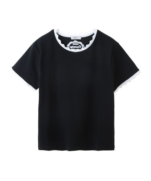 セール】バイカラースカラッププルオーバー（Tシャツ/カットソー