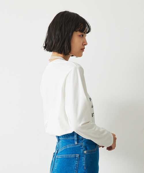 abahouse mavie(アバハウスマヴィ)の「【定番/長袖】ロゴロンT(Tシャツ/カットソー・レディース・グレー系その他/ホワイト系その他2/ホワイト系その他/ブラック系その他/ホワイト系その他3/グレー系その他2・フリー)」の9枚目の写真
