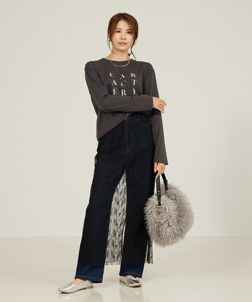 abahouse mavie(アバハウスマヴィ)の「【定番/長袖】ロゴロンT(Tシャツ/カットソー・レディース・グレー系その他/ホワイト系その他2/ホワイト系その他/ブラック系その他/ホワイト系その他3/グレー系その他2・フリー)」の22枚目の写真