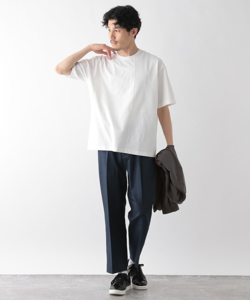 GLOBAL WORK(グローバルワーク)の「サラサラ快適DRY切り替えTEE2/986826(Tシャツ/カットソー・メンズ・ブラック/チャコール/ホワイト・MEDIUM/SMALL/X-LARGE/LARGE)」の9枚目の写真