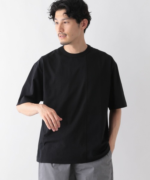 GLOBAL WORK(グローバルワーク)の「サラサラ快適DRY切り替えTEE2/986826(Tシャツ/カットソー・メンズ・ブラック/チャコール/ホワイト・MEDIUM/SMALL/X-LARGE/LARGE)」の4枚目の写真