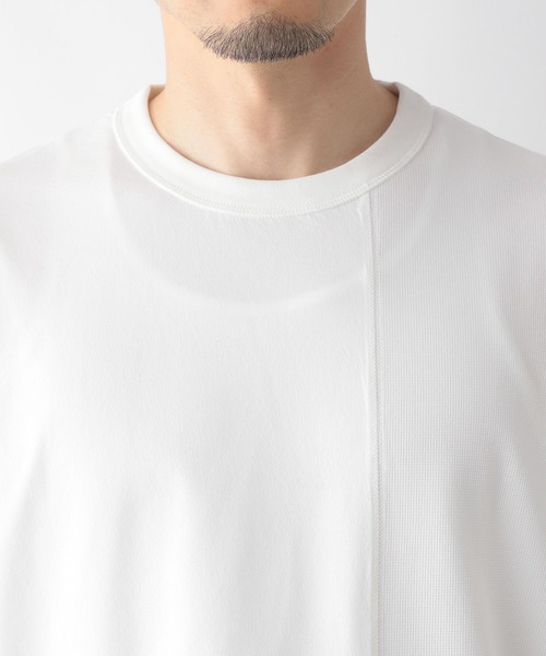 GLOBAL WORK(グローバルワーク)の「サラサラ快適DRY切り替えTEE2/986826(Tシャツ/カットソー・メンズ・ブラック/チャコール/ホワイト・MEDIUM/SMALL/X-LARGE/LARGE)」の16枚目の写真