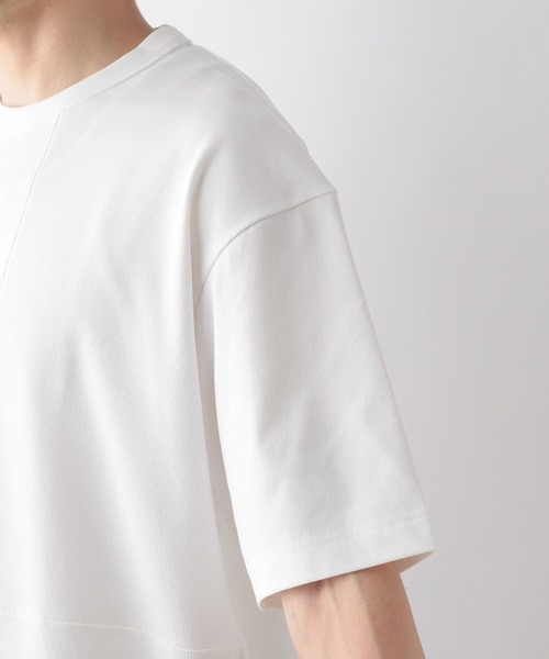 GLOBAL WORK(グローバルワーク)の「サラサラ快適DRY切り替えTEE2/986826(Tシャツ/カットソー・メンズ・ブラック/チャコール/ホワイト・MEDIUM/SMALL/X-LARGE/LARGE)」の15枚目の写真
