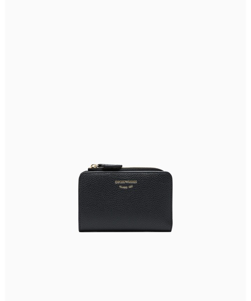 EMPORIO ARMANI(エンポリオアルマーニ)の「【エンポリオ アルマーニ】MyEAウォレット ディアプリント コインパース付き(財布・レディース・ブラック/ダークパープル・FREE)」の3枚目の写真