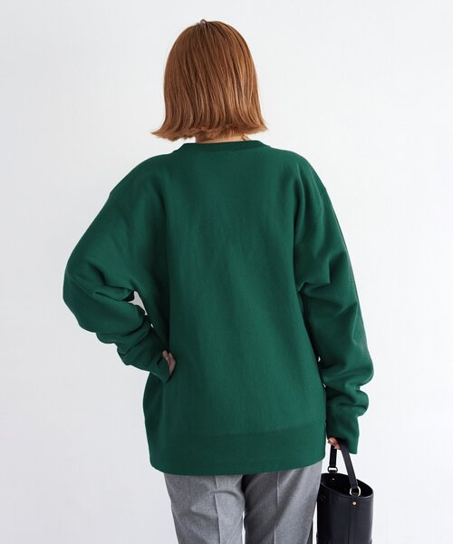 Champion(チャンピオン)の「Champion/チャンピオン 別注 REVERSE WEAVE プルオーバー(スウェット・レディース・チャコールグレー/ベージュ/ネイビー/グリーン・FREE)」の14枚目の写真