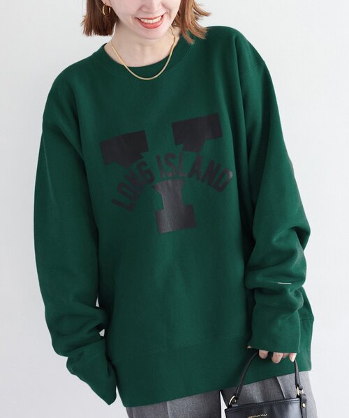 Champion(チャンピオン)の「Champion/チャンピオン 別注 REVERSE WEAVE プルオーバー(スウェット・レディース・チャコールグレー/ベージュ/ネイビー/グリーン・FREE)」の15枚目の写真