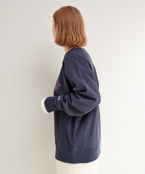Champion(チャンピオン)の「Champion/チャンピオン 別注 REVERSE WEAVE プルオーバー(スウェット・レディース・チャコールグレー/ベージュ/ネイビー/グリーン・FREE)」の21枚目の写真