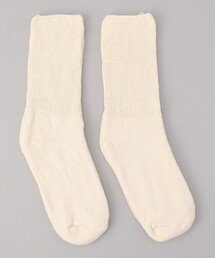 【お得な２足セット】Railroad sock　無地クルーソックス