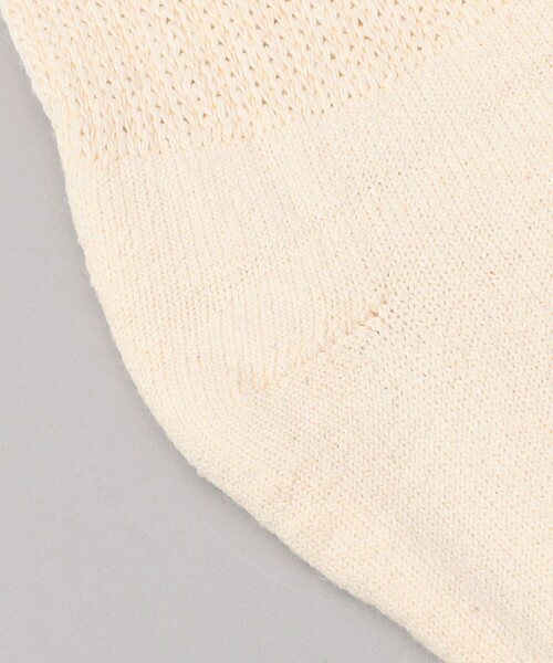 Railroad Sock（レイルロードソック）の「【お得な２足セット】Railroad sock　無地クルーソックス（ソックス/靴下・レディース・ナチュラル/ホワイト・FREE）」の6枚目の写真