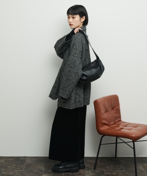 Shelly island（シェリーアイランド）の「ベロアロングワンピース（ワンピース・レディース・ブラック/グレー・FREE）」の19枚目の写真