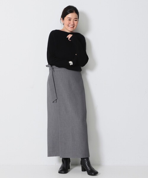 Demi-Luxe BEAMS(デミルクス ビームス)の「フラッフィ ボートネック プルオーバー(ニット/セーター・レディース・ブラック/ブラウン/グレー・FREE)」の21枚目の写真