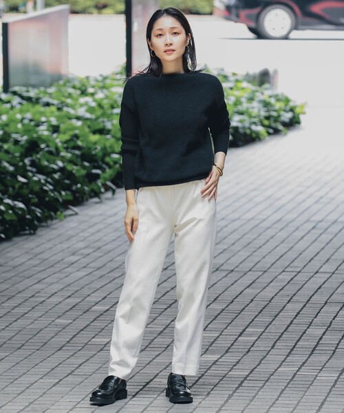 Demi-Luxe BEAMS(デミルクス ビームス)の「フラッフィ ボートネック プルオーバー(ニット/セーター・レディース・ブラック/ブラウン/グレー・FREE)」の15枚目の写真