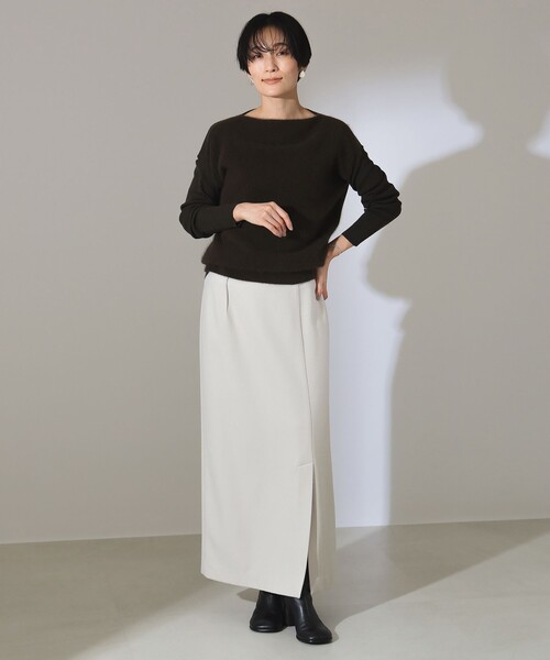 【セール】フラッフィ ボートネック プルオーバー（ニット/セーター）｜Demi-Luxe BEAMS（デミルクス ビームス）