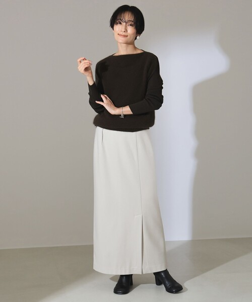 【セール】フラッフィ ボートネック プルオーバー（ニット/セーター）｜Demi-Luxe BEAMS（デミルクス ビームス）