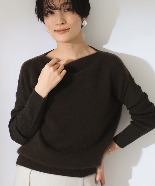 【セール】フラッフィ ボートネック プルオーバー（ニット/セーター）｜Demi-Luxe BEAMS（デミルクス ビームス）