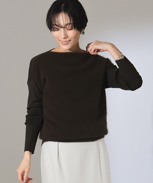 【セール】フラッフィ ボートネック プルオーバー（ニット/セーター）｜Demi-Luxe BEAMS（デミルクス ビームス）