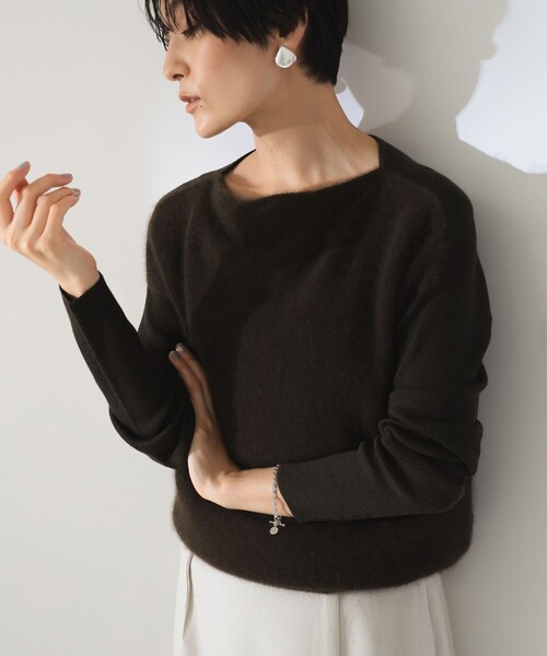 【セール】フラッフィ ボートネック プルオーバー（ニット/セーター）｜Demi-Luxe BEAMS（デミルクス ビームス）