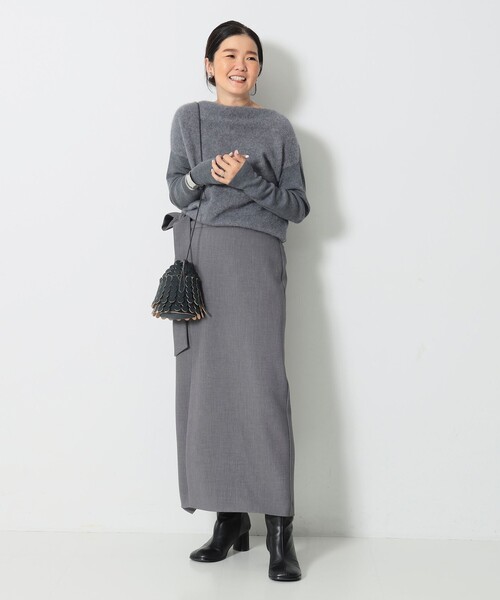 【セール】フラッフィ ボートネック プルオーバー（ニット/セーター）｜Demi-Luxe BEAMS（デミルクス ビームス）