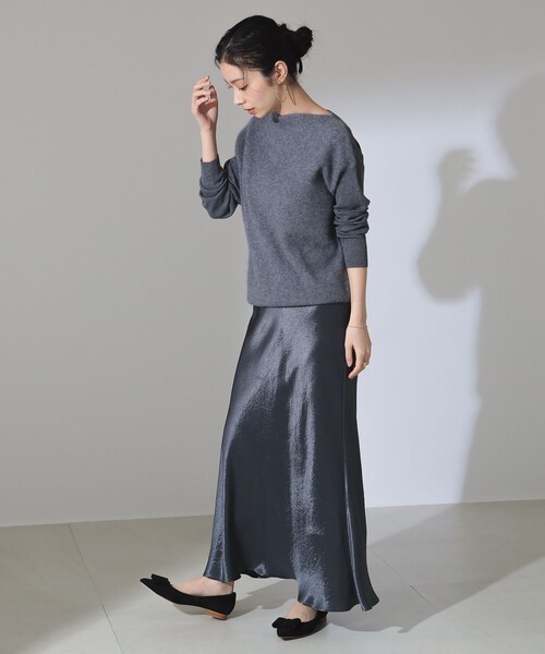 【セール】フラッフィ ボートネック プルオーバー（ニット/セーター）｜Demi-Luxe BEAMS（デミルクス ビームス）