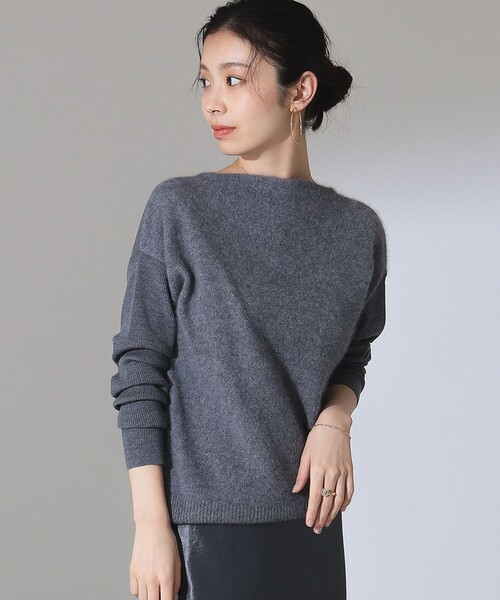 【セール】フラッフィ ボートネック プルオーバー（ニット/セーター）｜Demi-Luxe BEAMS（デミルクス ビームス）