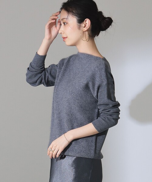 【セール】フラッフィ ボートネック プルオーバー（ニット/セーター）｜Demi-Luxe BEAMS（デミルクス ビームス）