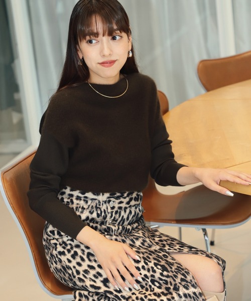 【セール】フラッフィ ボートネック プルオーバー（ニット/セーター）｜Demi-Luxe BEAMS（デミルクス ビームス）