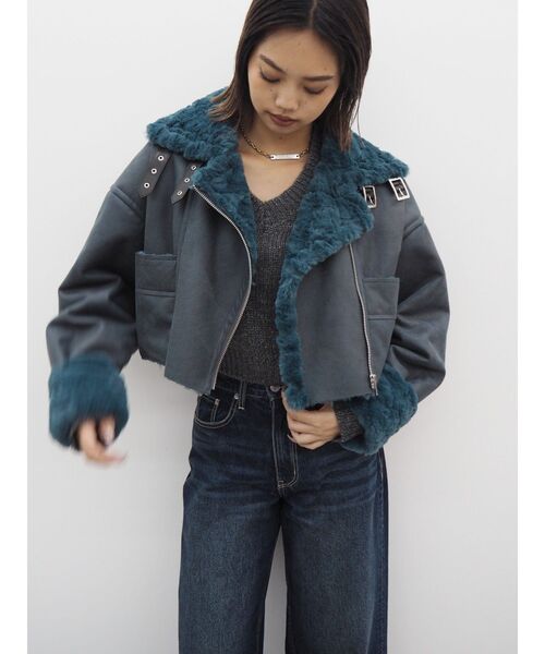 EVRIS（エヴリス）の「Embroideryニットトップス（ニット/セーター・レディース・グレー/ブラック/アイボリー/ネイビー・FREE）」の20枚目の写真