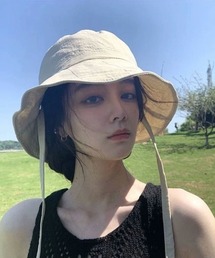 Mimma/Mimaa（ミマ）の「【emaan】あご紐付き バケット サファリ ハット（ハット）」