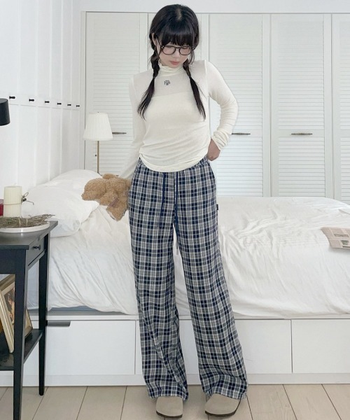 さらに100円引き◆MUAHMUAH◆SOFT WIDE BANDING PANTS muah muah/ムーアムーア』MUAH WIDE COTTON BANDING PANTS