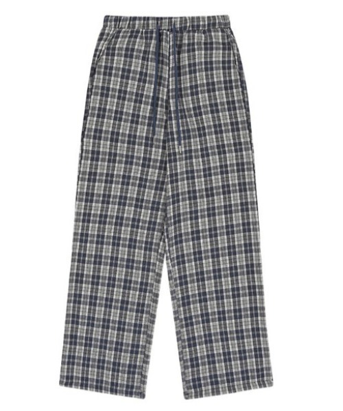 muahmuah(ムーアムーア)の「A'GEM/9 × .kom 『muah muah/ムーアムーア』 WIDE CHECK BANDING PANTS/ワイドチェックバンディングパンツ(その他パンツ・レディース・ブラック/ネイビー・M/S)」の15枚目の写真