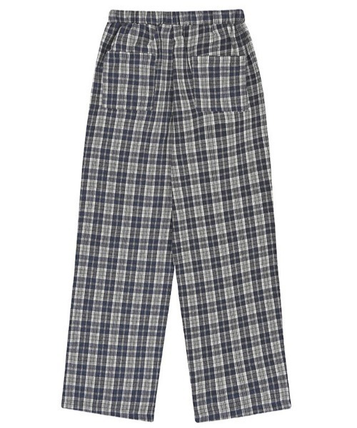 muahmuah(ムーアムーア)の「A'GEM/9 × .kom 『muah muah/ムーアムーア』 WIDE CHECK BANDING PANTS/ワイドチェックバンディングパンツ(その他パンツ・レディース・ブラック/ネイビー・M/S)」の16枚目の写真