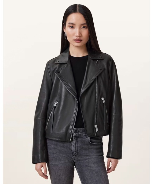 ALLSAINTS/ライダースジャケット DALBY SLIM FIT LEATHER BIKER JACKET | DALBY スリム フィット
