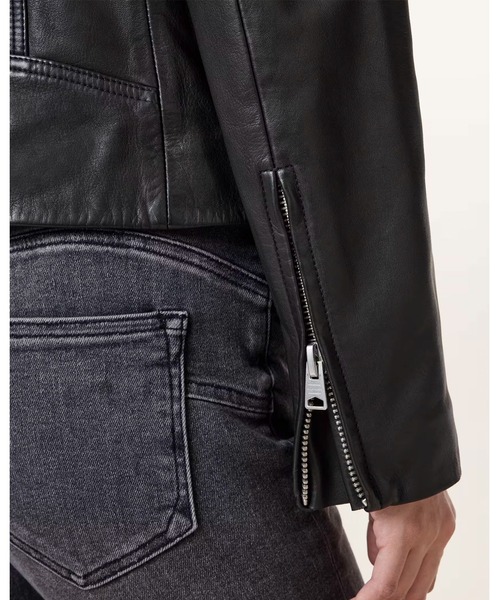 DALBY SLIM FIT LEATHER BIKER JACKET | DALBY スリム フィット