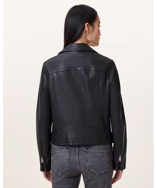 DALBY SLIM FIT LEATHER BIKER JACKET | DALBY スリム フィット