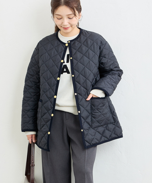 Traditional Weatherwear(トラディショナルウェザーウェア)の「【TRADITIONAL WEATHERWEAR】ARKLEY MIDDLE A-LINE L242APQCO0386AA(その他アウター・レディース・ブラック/ネイビー・32/34)」の21枚目の写真