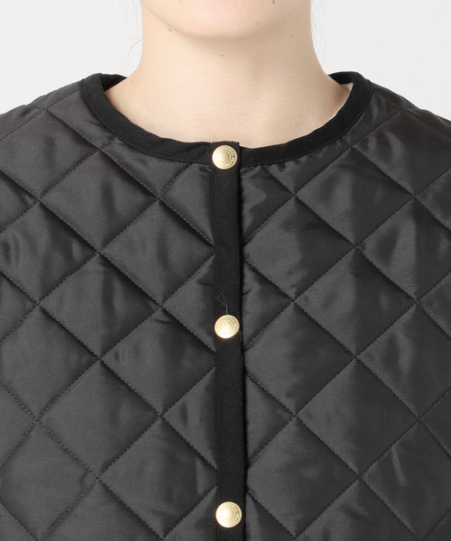Traditional Weatherwear(トラディショナルウェザーウェア)の「【TRADITIONAL WEATHERWEAR】ARKLEY MIDDLE A-LINE L242APQCO0386AA(その他アウター・レディース・ブラック/ネイビー・32/34)」の6枚目の写真