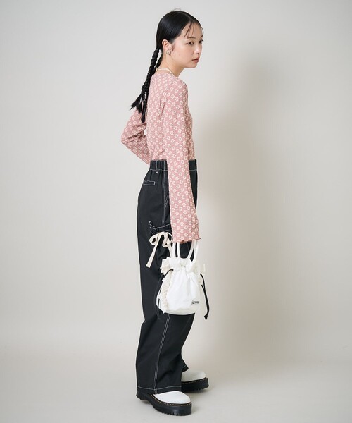 FREAK'S STORE（フリークスストア）の「フラワーストレッチレースロンT