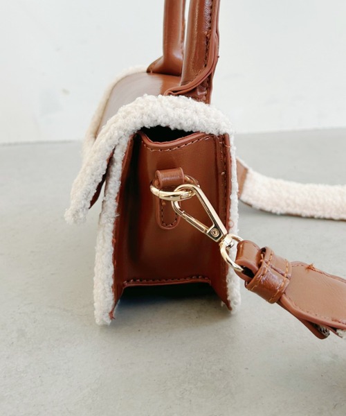 セール】2WAYボアデザインPUショルダーバッグ（ショルダーバッグ