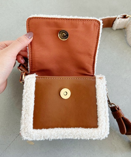 セール】2WAYボアデザインPUショルダーバッグ（ショルダーバッグ