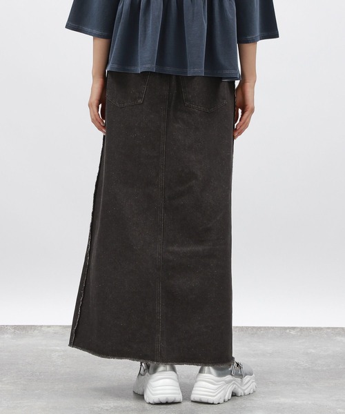 LAKOLE(ラコレ)の「アウトシームデニムスカート / 138701(デニムスカート・レディース・ブラック/ライトブルー/アクア・SMALL/MEDIUM/LARGE)」の9枚目の写真