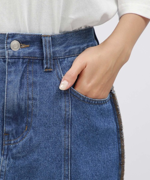 LAKOLE(ラコレ)の「アウトシームデニムスカート / 138701(デニムスカート・レディース・ブラック/ライトブルー/アクア・SMALL/MEDIUM/LARGE)」の18枚目の写真