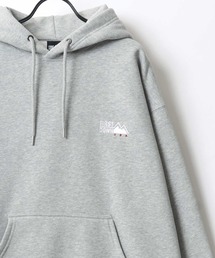 FIRST DOWN/ファーストダウン LOGO HOODED SWEAT/オーバーサイズ 裏起毛 ワンポイント刺繍 スウェット パーカー フーディー/レディース メンズ