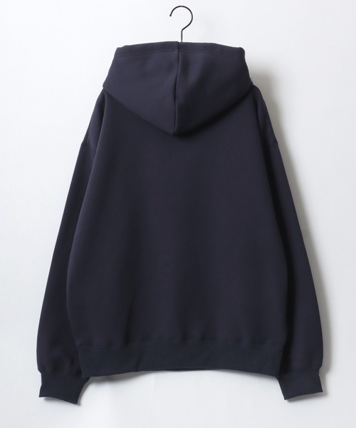 FIRST DOWN(ファーストダウン)の「FIRST DOWN/ファーストダウン LOGO HOODED SWEAT/オーバーサイズ 裏起毛 ワンポイント刺繍 スウェット パーカー フーディー/レディース メンズ(パーカー・メンズ・ブラック/グレー/ネイビー・L/XL/M)」の9枚目の写真