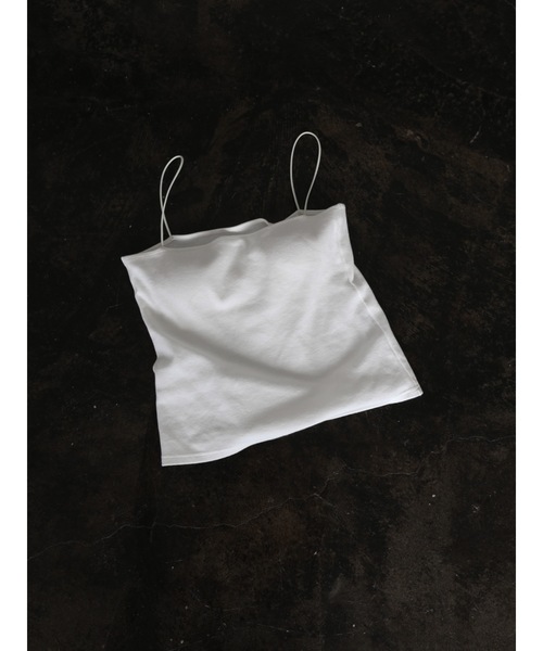 Katrin TOKYO(カトリーントーキョー)の「cup-in tube camisole(キャミソール・レディース・ネイビー/ブラウン/ホワイト・XS/FREE)」の9枚目の写真