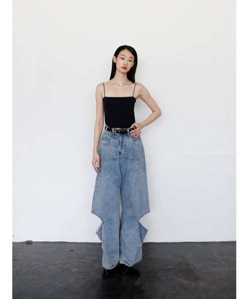 Katrin TOKYO(カトリーントーキョー)の「cup-in tube camisole(キャミソール・レディース・ネイビー/ブラウン/ホワイト・XS/FREE)」の22枚目の写真