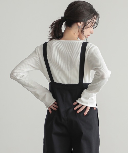 for/c(フォーシー)の「ベルスリーブニットプルオーバー【サスティナブル】(ニット/セーター・レディース・オフホワイト/ブルー/ブラック・M/L/LL)」の16枚目の写真