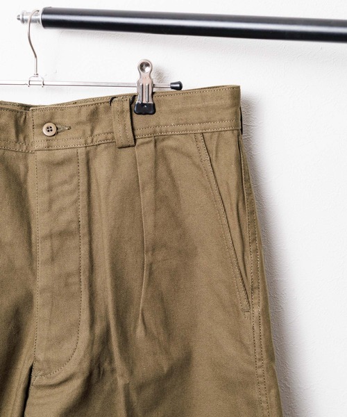 HOUSTON(ヒューストン)の「★HOUSTON / ヒューストン★FRENCH AIRFORCE SHORTS / フランス空軍ショーツ(その他パンツ・メンズ・オリーブ/ブラック・MEDIUM/LARGE/SMALL)」の5枚目の写真